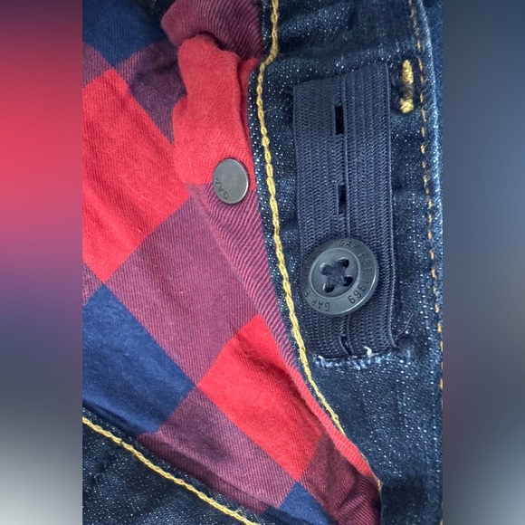 Gap Kids Boys Plaid Flannel Lined Denim Pants. Size 10 Regular - Picture 3 of 4